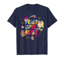 Ladda upp bild till gallerivisning, Funny shirts V-neck Tank top Hoodie sweatshirt usa uk au ca gifts for JoJo Siwa Peace Love Music Rainbow Sticker Graphic T-Shirt 1569553
