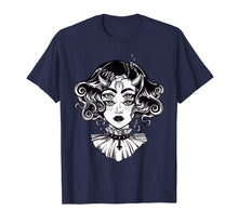 Ladda upp bild till gallerivisning, Funny shirts V-neck Tank top Hoodie sweatshirt usa uk au ca gifts for Horned Devil Girl Tshirt - Satanic Halloween Glitch Goth Tee 193563
