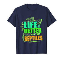Ladda upp bild till gallerivisning, Funny shirts V-neck Tank top Hoodie sweatshirt usa uk au ca gifts for Life Is Better With Reptiles TShirt Leopard Gecko Shirt 1802855
