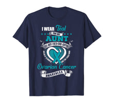 Ladda upp bild till gallerivisning, Funny shirts V-neck Tank top Hoodie sweatshirt usa uk au ca gifts for I Wear Teal For My Aunt Ovarian Cancer Awareness Shirt 2292387
