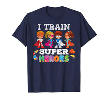 Ladda upp bild till gallerivisning, I Train Superheroes T-Shirt Back To School Teacher Kid 1082436
