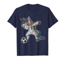 Ladda upp bild till gallerivisning, Dabbing Unicorn T Shirt Girls Soccer Gifts
