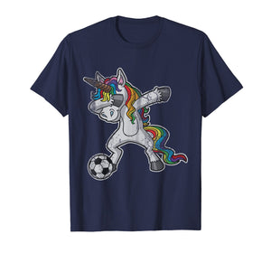 Dabbing Unicorn T Shirt Girls Soccer Gifts