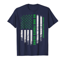 Ladda upp bild till gallerivisning, Funny shirts V-neck Tank top Hoodie sweatshirt usa uk au ca gifts for No One Fights Alone USA Flag Mental Health Awareness shirts 188082
