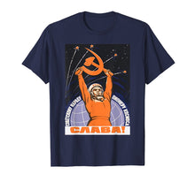 Ladda upp bild till gallerivisning, Soviet Tshirt Sputnik Gagarin Space Ussr Cccp Vintage Poster

