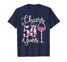 Ladda upp bild till gallerivisning, Cheers to 50 Years T-shirt 50th Birthday diamond wine Crown 168301
