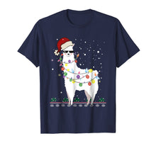 Ladda upp bild till gallerivisning, Funny shirts V-neck Tank top Hoodie sweatshirt usa uk au ca gifts for Christmas Llama Santa Hat Ugly Xmas Tree Alpaca Shirt 1144955
