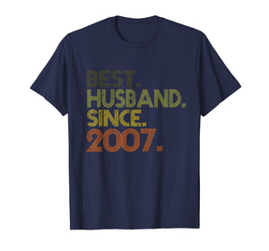 Funny shirts V-neck Tank top Hoodie sweatshirt usa uk au ca gifts for 12th Wedding Anniversary Gifts Best Husband Since 2007 232558