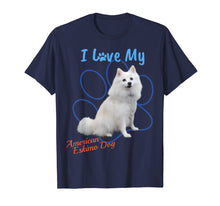 Ladda upp bild till gallerivisning, Funny shirts V-neck Tank top Hoodie sweatshirt usa uk au ca gifts for I Love My American Eskimo Dog Dog Lover Paw Print T-Shirt! 1405523
