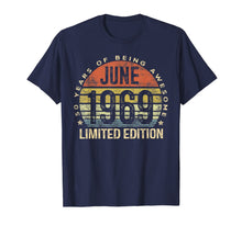 Ladda upp bild till gallerivisning, Born June 1969 Limited Edition T-Shirt 50th Birthday Gifts 32963
