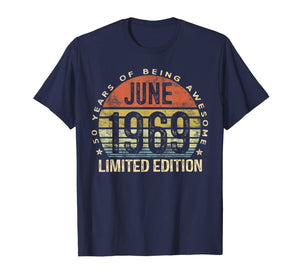 Born June 1969 Limited Edition T-Shirt 50th Birthday Gifts 32963