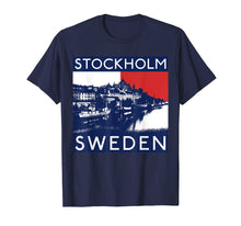 Ladda upp bild till gallerivisning, Funny shirts V-neck Tank top Hoodie sweatshirt usa uk au ca gifts for Stockholm Sweden Swedish Red Blue Tourist Souvenir T-Shirt 3123472
