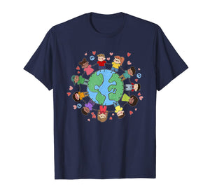 Children Around The World Tee Save Earth Day T-Shirt Gifts 164057