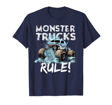 Ladda upp bild till gallerivisning, Funny shirts V-neck Tank top Hoodie sweatshirt usa uk au ca gifts for Monster Trucks Rule Shirt for Boys 224050
