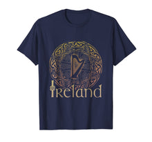 Ladda upp bild till gallerivisning, Celtic TShirt Irish Harp Circle Knot Ireland St. Paddy's Day 149486
