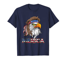Ladda upp bild till gallerivisning, Eagle Mullet T Shirt 4th of July American Flag Merica USA 113332
