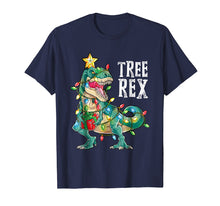 Ladda upp bild till gallerivisning, Christmas Shirts For Boys Kids Dinosaur Tree Rex Pajamas Men
