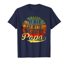 Ladda upp bild till gallerivisning, Mens Papa Man Myth Legend T-Shirt Gift for Father Dad Daddy Tee 38131
