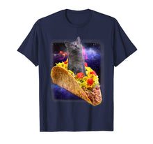 Ladda upp bild till gallerivisning, Cat Riding a Taco In Galaxy T-shirt 749449
