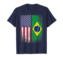 Ladda upp bild till gallerivisning, Funny shirts V-neck Tank top Hoodie sweatshirt usa uk au ca gifts for Brazil Usa Flag Brazilian American Gift Bandeira do Brasil L 293883
