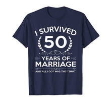 Ladda upp bild till gallerivisning, 50th Wedding Anniversary Gifts Couples Husband Wife 50 Years T-Shirt-439990
