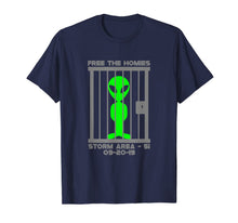 Ladda upp bild till gallerivisning, Free the homies jail Area 51 Alien Shirt gift funny fun T-Shirt 94476
