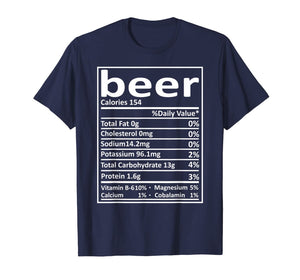Funny shirts V-neck Tank top Hoodie sweatshirt usa uk au ca gifts for Beer Nutrition Thanksgiving Costume Food Facts Xmas Gifts T-Shirt 635134