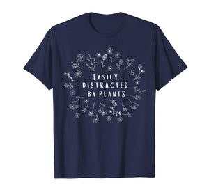 Easily Distracted By Plants Gardener Gifts Gardening Garden T-Shirt-221485
