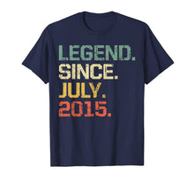 Ladda upp bild till gallerivisning, Legend Since July 2015 T-Shirt- 4 Years Old Shirt Gift 101673

