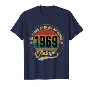 Awesome Since 1969 T-Shirt 50th Birthday Gifts 50 Year Old T-Shirt 104251