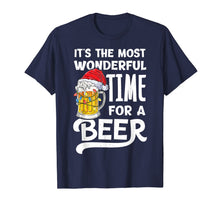 Ladda upp bild till gallerivisning, Funny shirts V-neck Tank top Hoodie sweatshirt usa uk au ca gifts for It's The Most Wonderful Time For A Beer Christmas Santa Hat T-Shirt 212012
