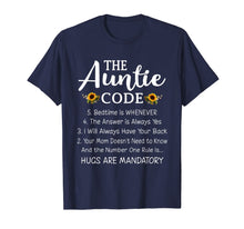 Ladda upp bild till gallerivisning, Funny Family Matching Gifts For Aunt The Auntie Code T-Shirt-3161373

