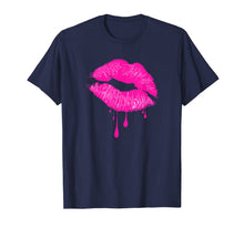 Ladda upp bild till gallerivisning, Hot Pink Lips Kiss 80s Retro Vintage Lipstick Party T-Shirt 212318
