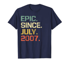 Ladda upp bild till gallerivisning, Epic Since July 2007 T-Shirt- 12 Years Old Shirt Gift 94948
