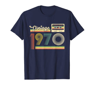 50th Birthday Gifts Cassette Vintage 1970 50 Years Old T-Shirt-160783