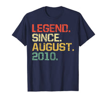 Ladda upp bild till gallerivisning, Legend Since August 2010 T-Shirt- 9 years old Gifts Shirt 165239
