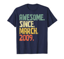 Ladda upp bild till gallerivisning, 11 years old Gifts Shirt Awesome Since March 2009 T-Shirt336366
