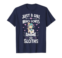 Ladda upp bild till gallerivisning, Anime And Sloths Gifts for Daughter and Girls T-Shirt-3204312
