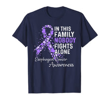 Ladda upp bild till gallerivisning, In This Family Nobody Fights Alone Esophageal Cancer Gifts T-Shirt 345301
