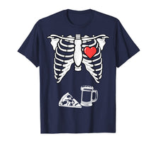 Ladda upp bild till gallerivisning, Skeleton Pregnancy Pizza Beer Shirt Xray Halloween Soon Dad 162567
