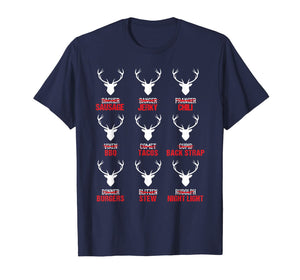 Funny shirts V-neck Tank top Hoodie sweatshirt usa uk au ca gifts for Funny Christmas Reindeer Hunter Deer Meat Hunting Gifts T-Shirt 180025