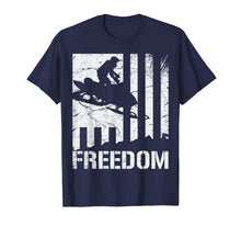 Ladda upp bild till gallerivisning, Snowmobile T Shirt Snowmobiling Freedom Flag-365744
