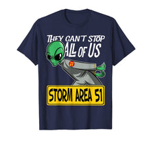 Ladda upp bild till gallerivisning, Storm Area 51 They Can't Stop All of Us Running Alien  T-Shirt 113486
