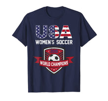 Ladda upp bild till gallerivisning, USA World Champions 2019 Tee United States 2019 Soccer Gift T-Shirt 447708
