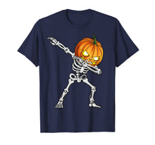 Ladda upp bild till gallerivisning, Halloween shirts for Boys Kids Dabbing Skeleton Pumpkin Tees 46734
