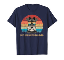 Ladda upp bild till gallerivisning, Dog Vintage Best Schnauzer Dad ever Tshirt Fathers day Gifts 167631

