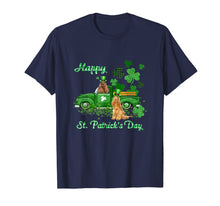 Ladda upp bild till gallerivisning, Cocker Spaniel Riding Green Truck St Patrick&#39;s Day Gifts T-Shirt-1276226

