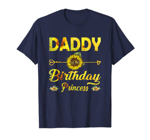 Daddy Of The Birthday Princess Shirt Dad Sunflower Gifts T-Shirt-1281765