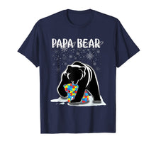 Ladda upp bild till gallerivisning, Papa Bear Autism Awareness Gift For Dad With Son Or Daughter TShirt299155
