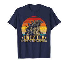 Ladda upp bild till gallerivisning, Dadzilla Father Of The Monsters Retro Vintage Sunset TShirt88491
